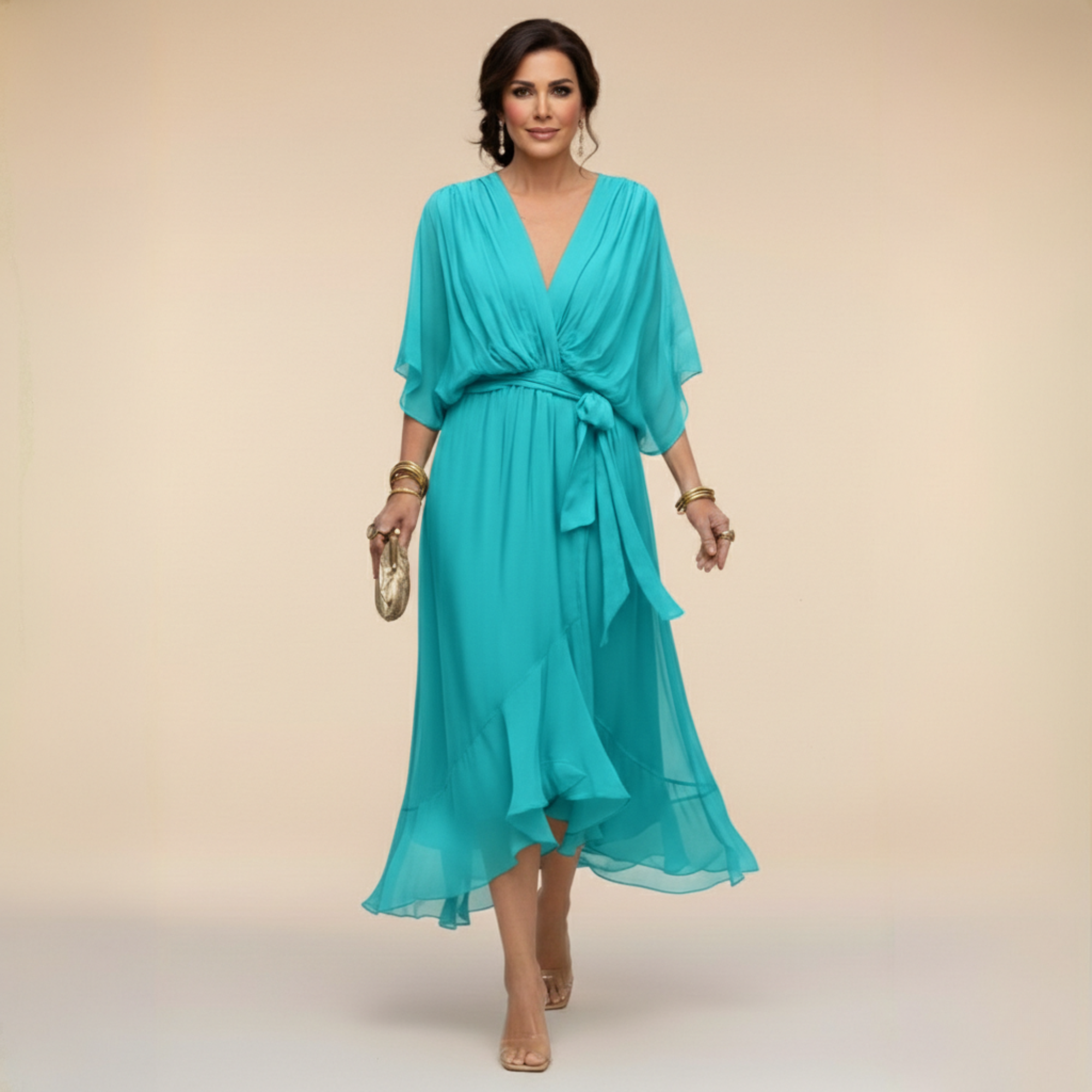 Bianca | Elegant V-Neck Dress