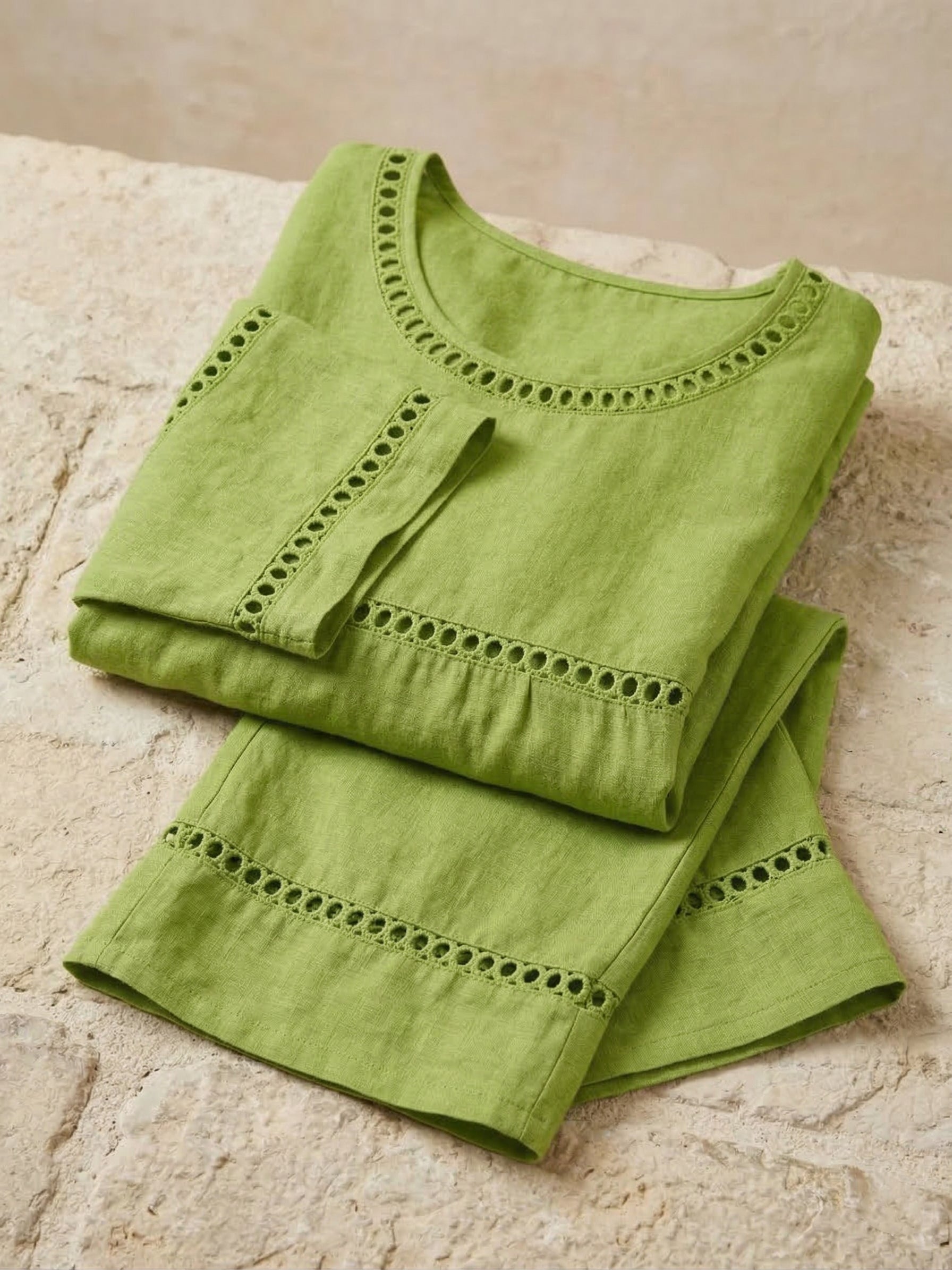 Bella | Boho Linen Loungewear Set
