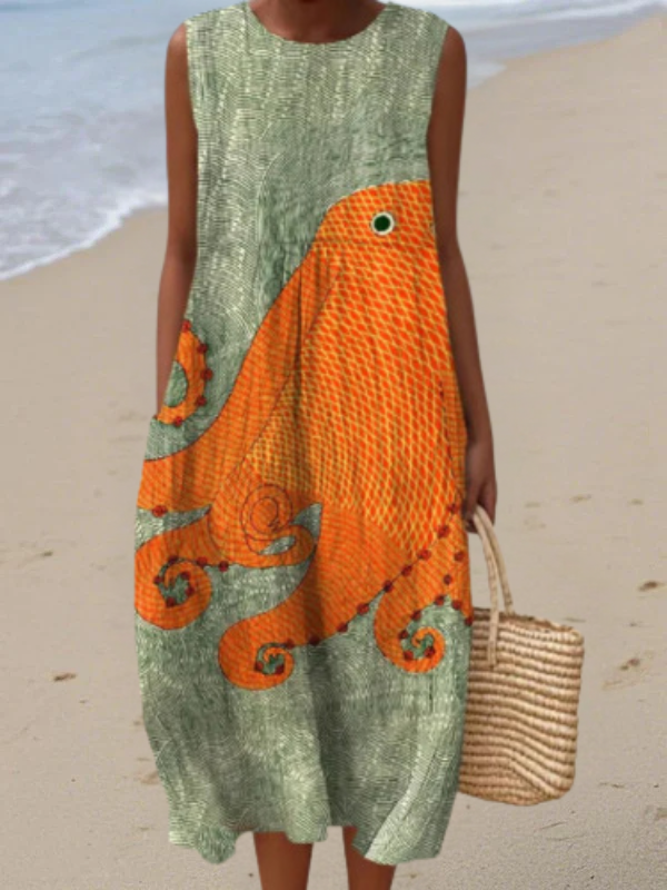 Tess™ | Ocean Midi Dress