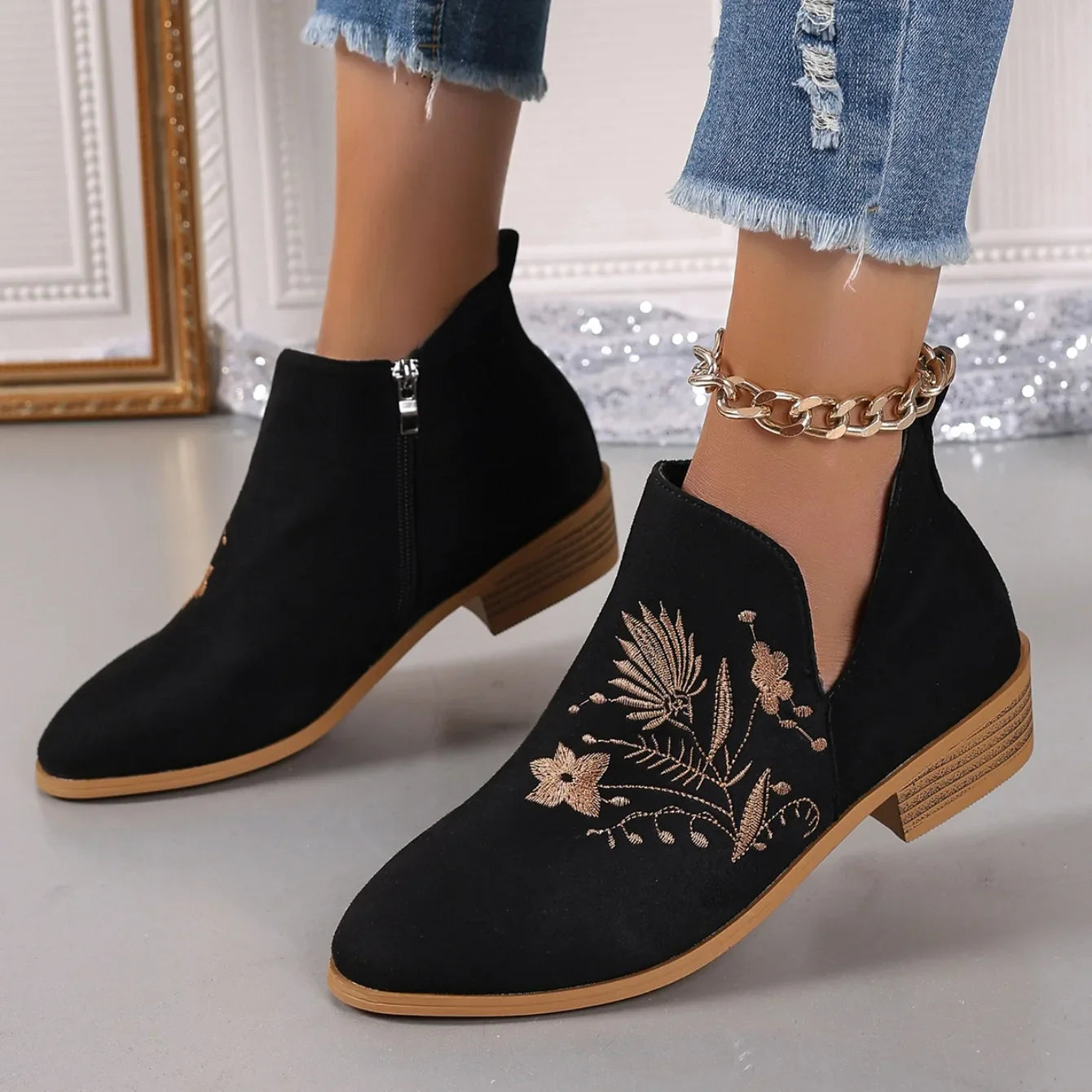 Harper Floral Boot