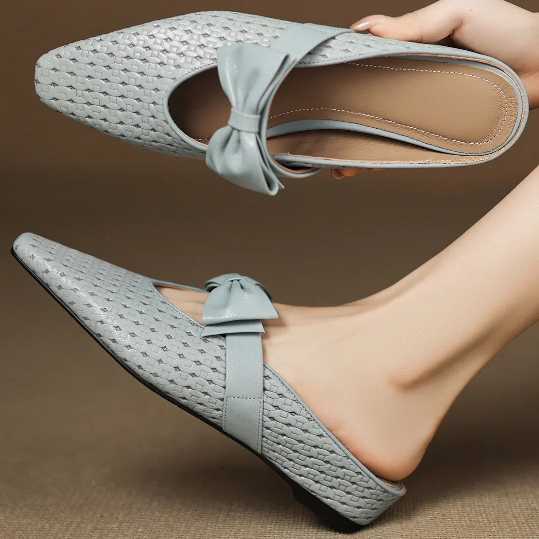 Sienna Woven Bow Mule