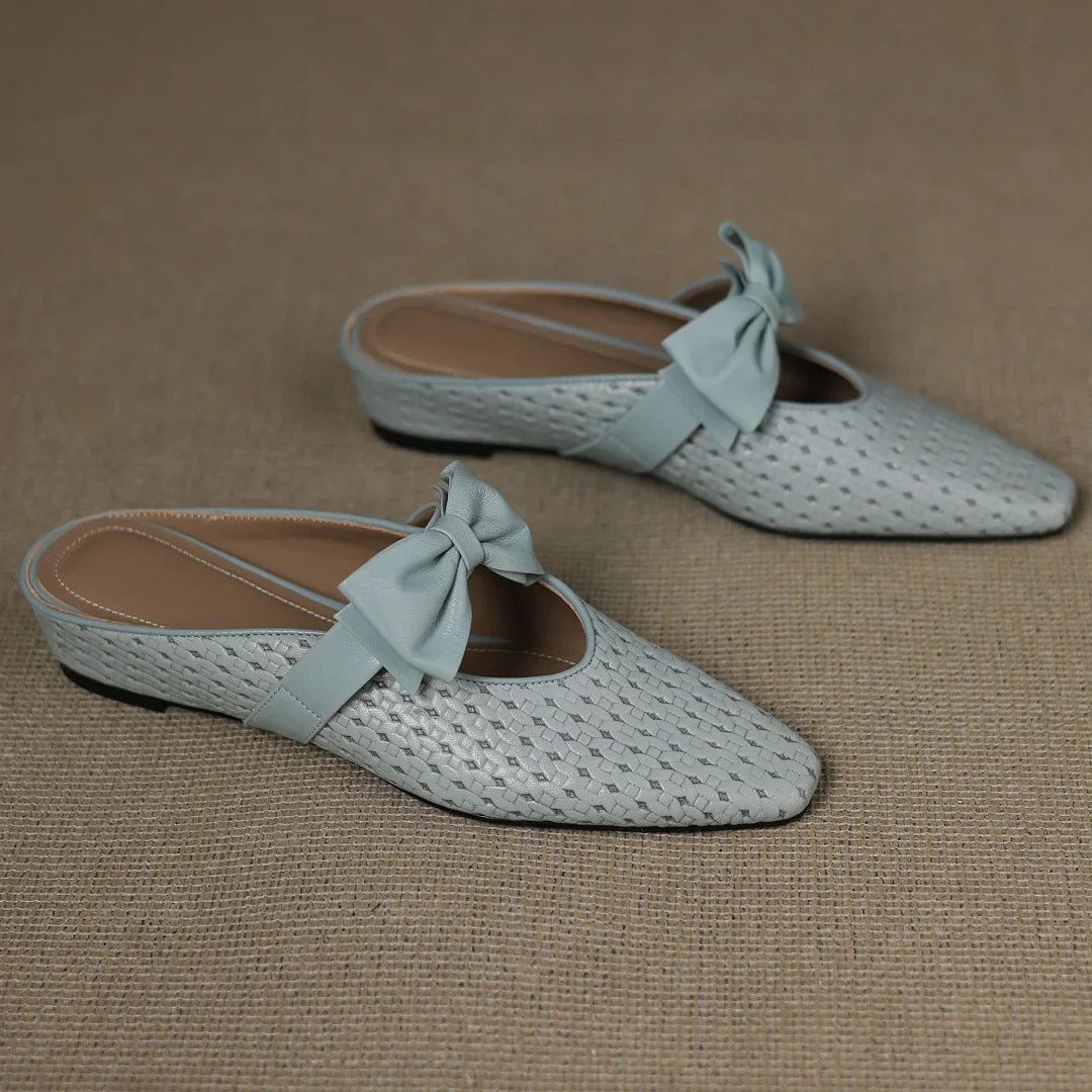 Sienna Woven Bow Mule