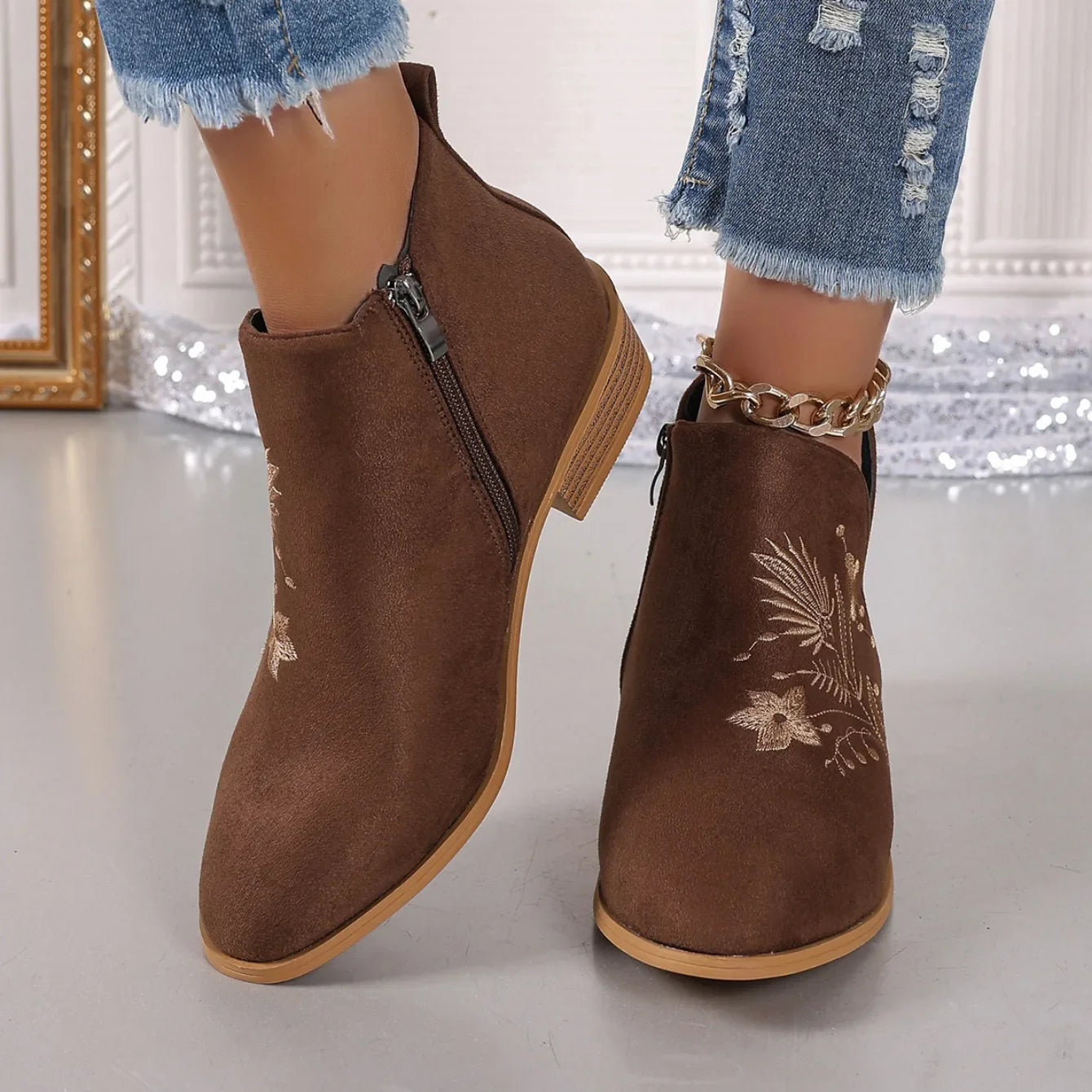 Harper Floral Boot