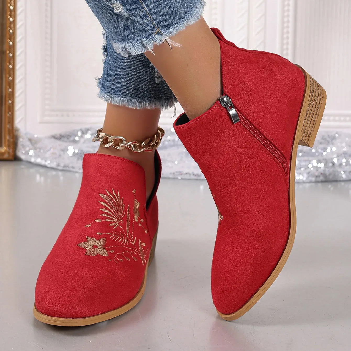 Harper Floral Boot