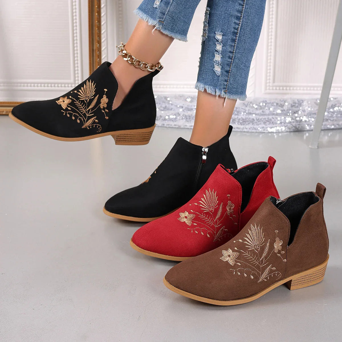 Harper Floral Boot