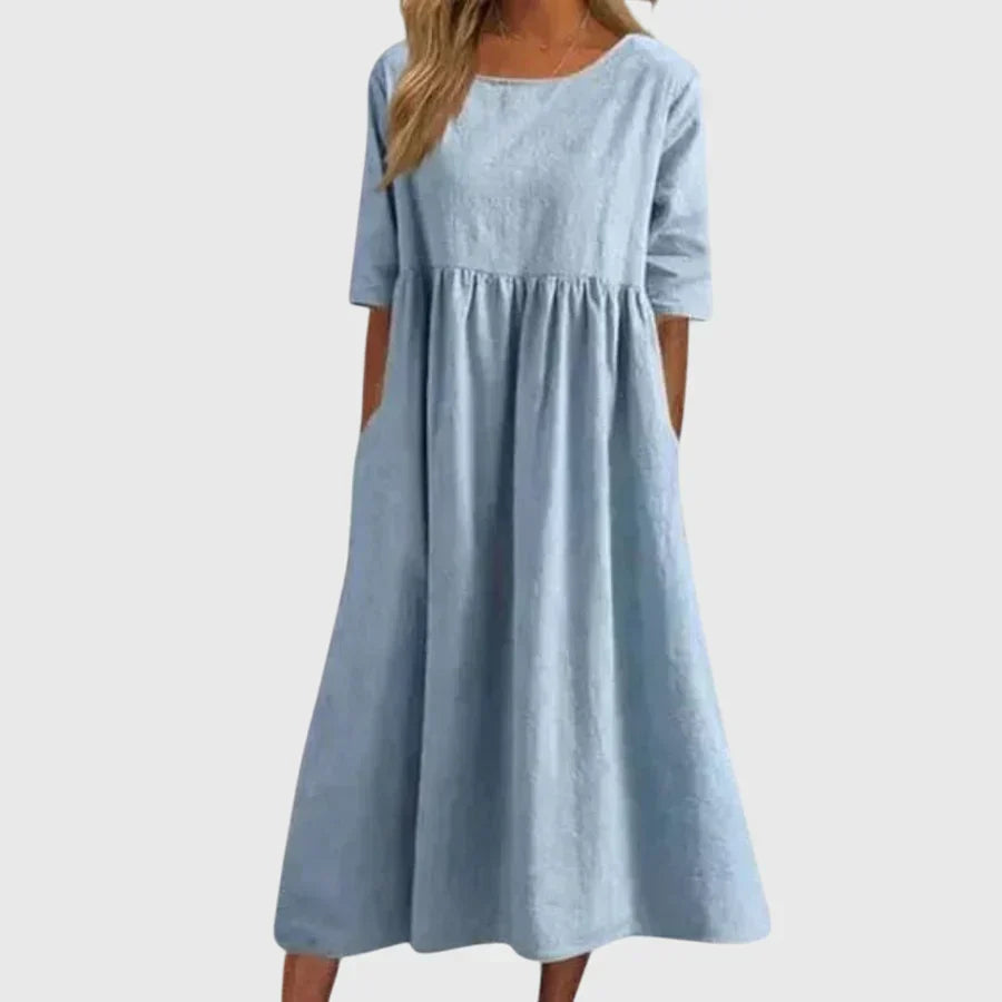 Haisley™ | Elegant Short-Sleeved Dress