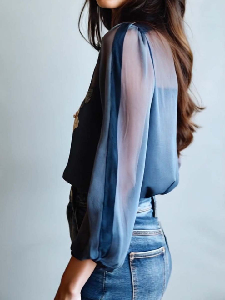 Elvia | Floral Boho Chic Women's Blouse