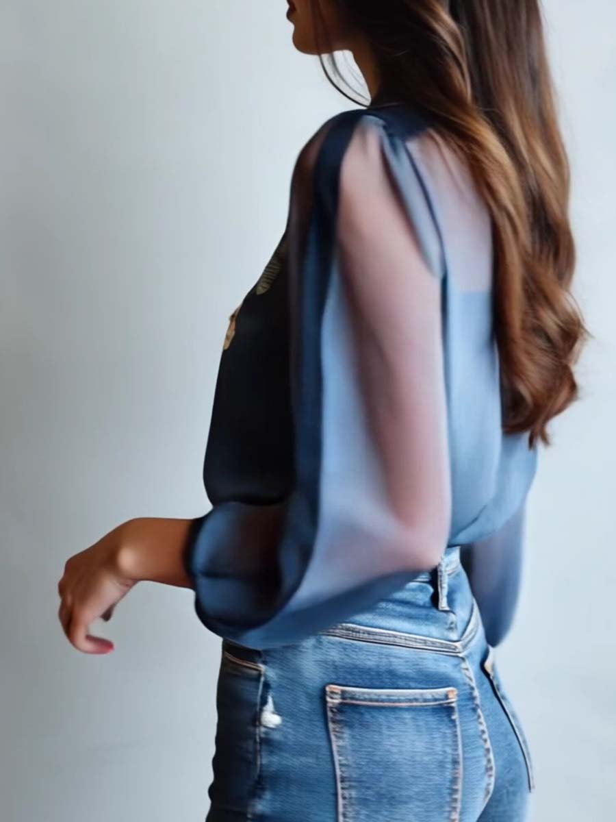 Elvia | Floral Boho Chic Women's Blouse