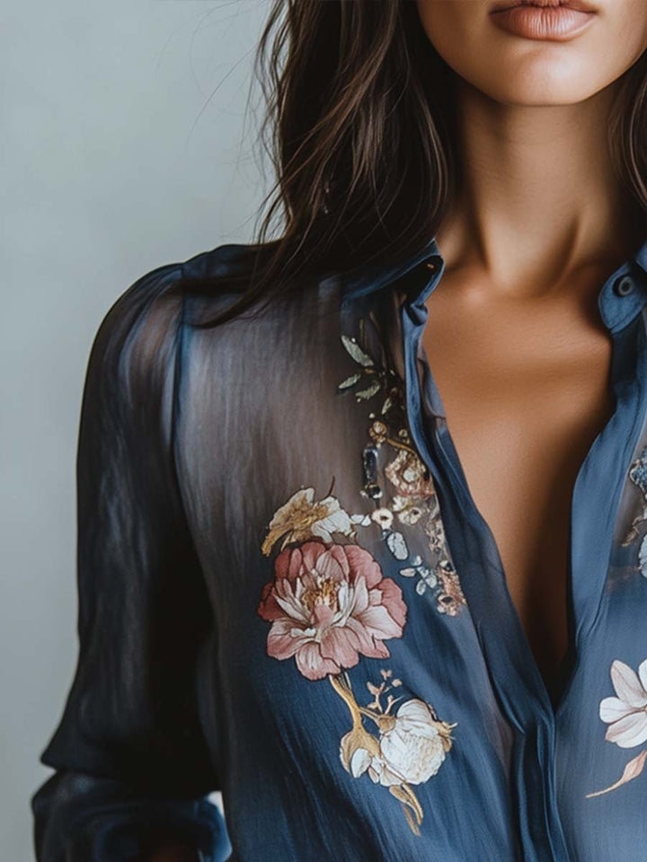 Elvia | Floral Boho Chic Women's Blouse