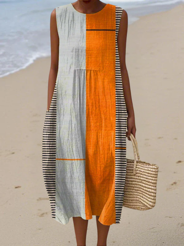 May™ | Colorblock Midi Dress