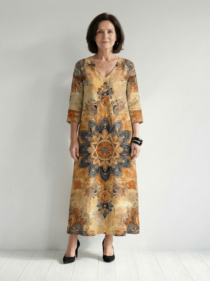 Margarita | Gentle Floral Midi Dress