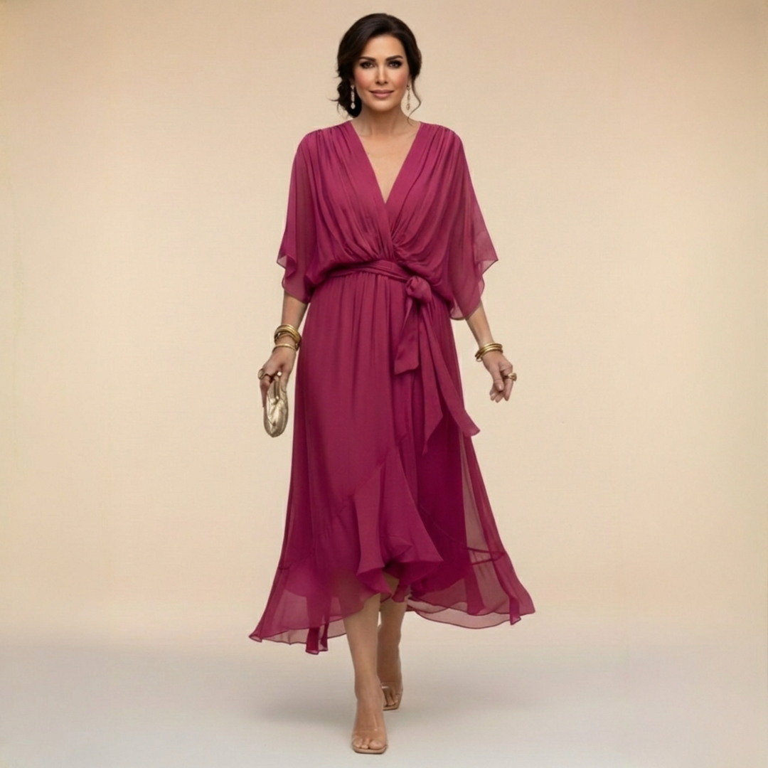Bianca | Elegant V-Neck Dress