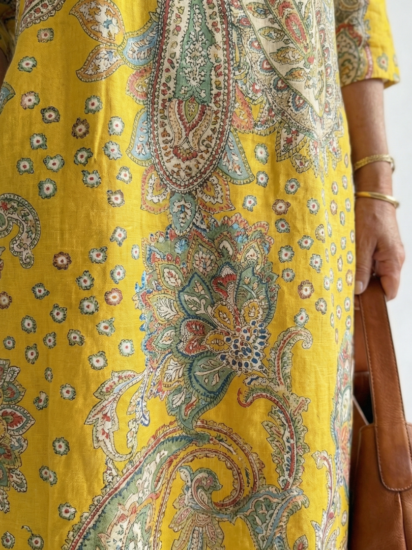 Ileana | Soft Paisley Midi Dress