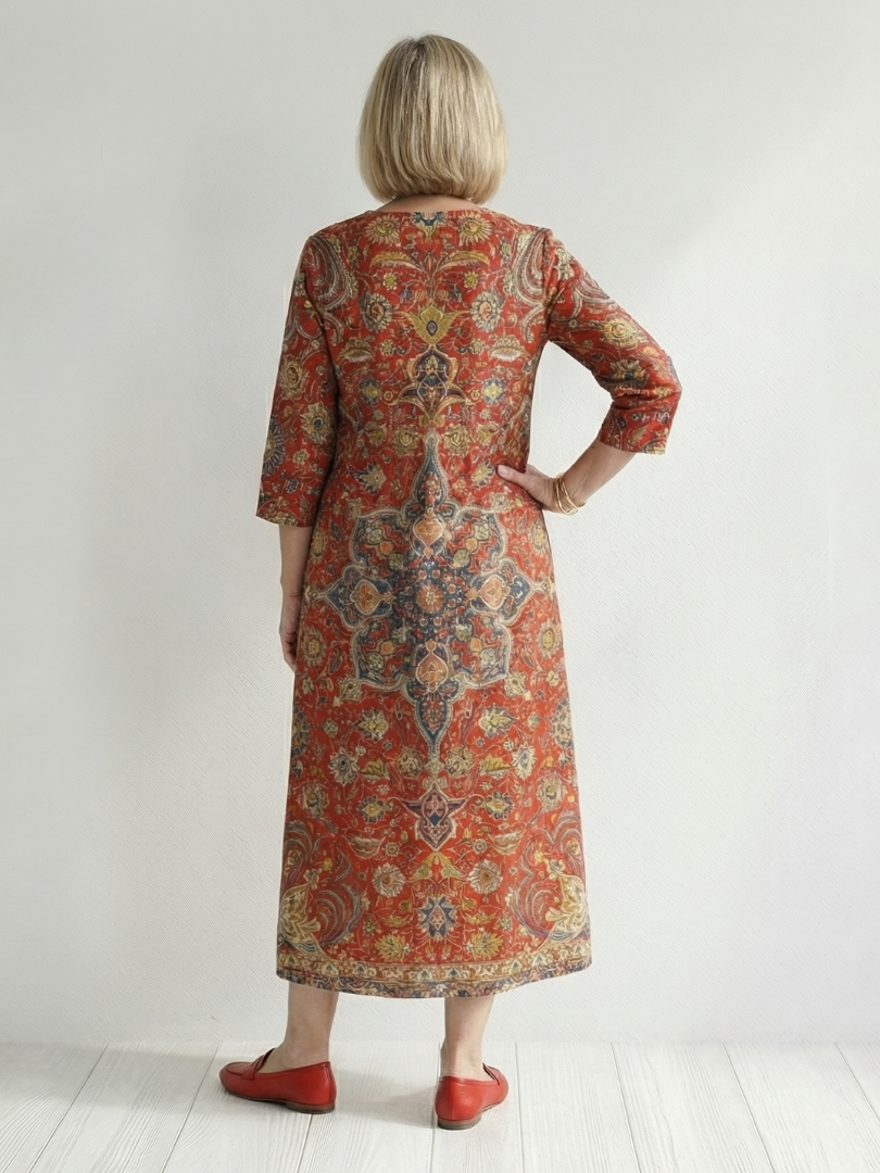 Blanca | Ease Patchwork Midi Dress