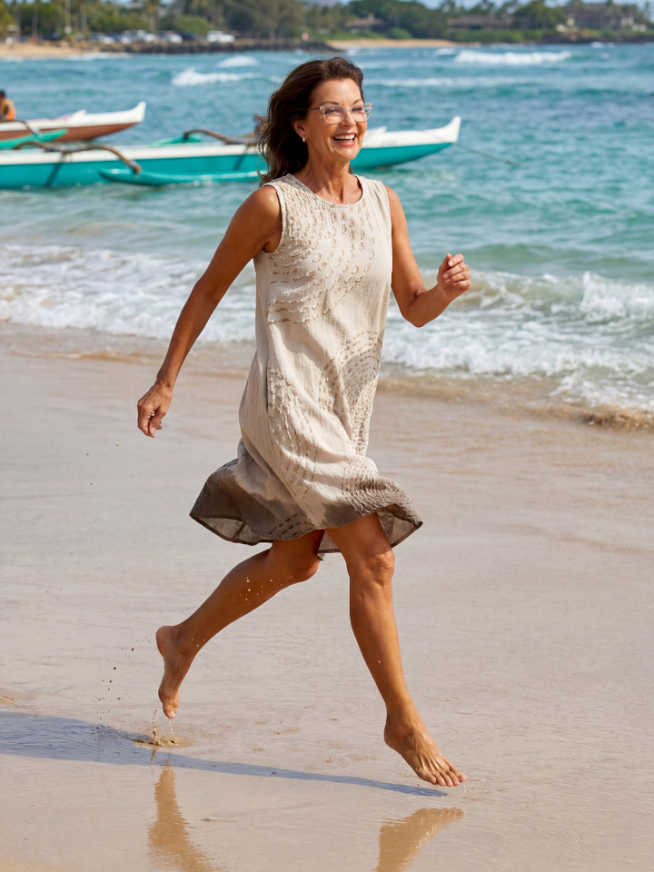 Mona | Texture Midi Dress