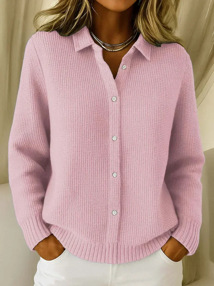 Linda | Textured Knit Button Cardigan