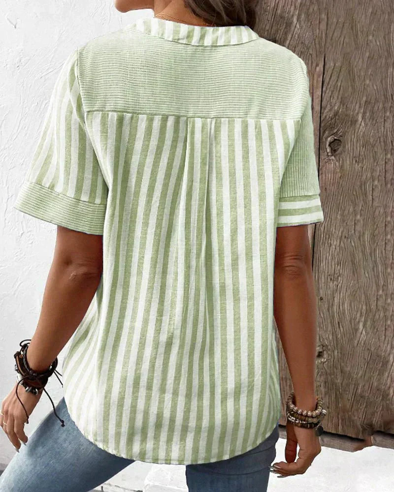 Priya | Soft Striped Blouse