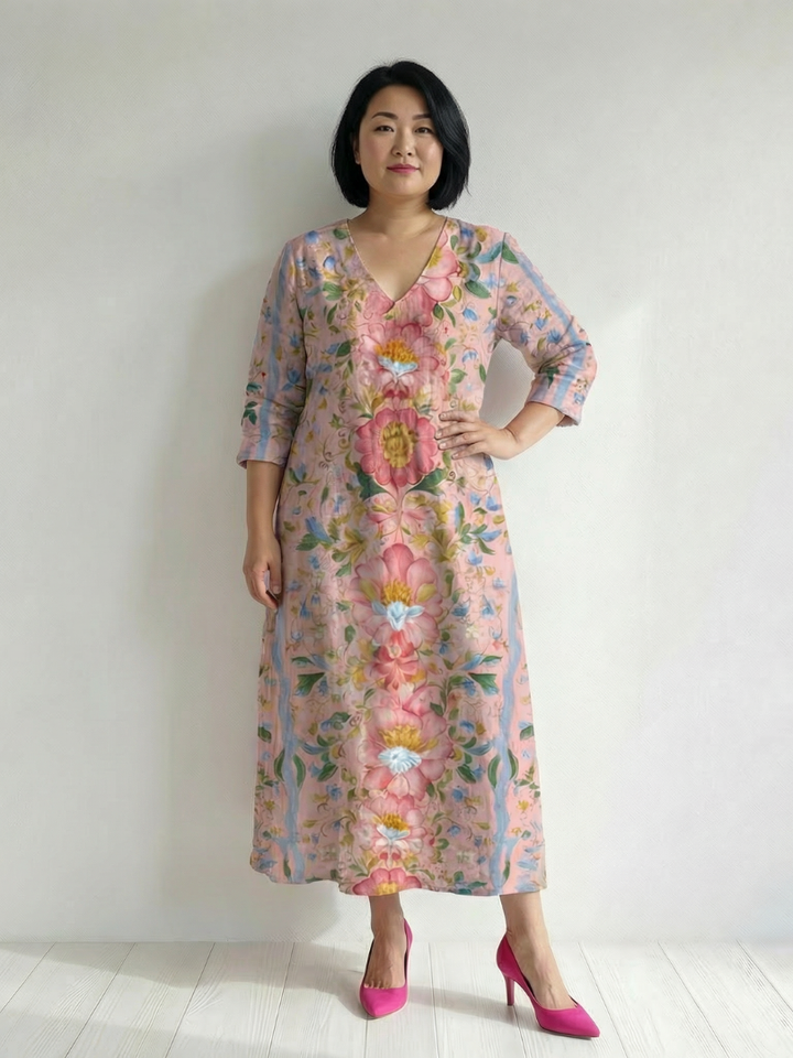 Paige | Light Form Floral Midi Dress