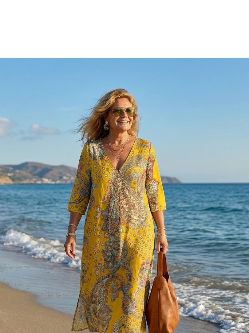 Ileana | Soft Paisley Midi Dress