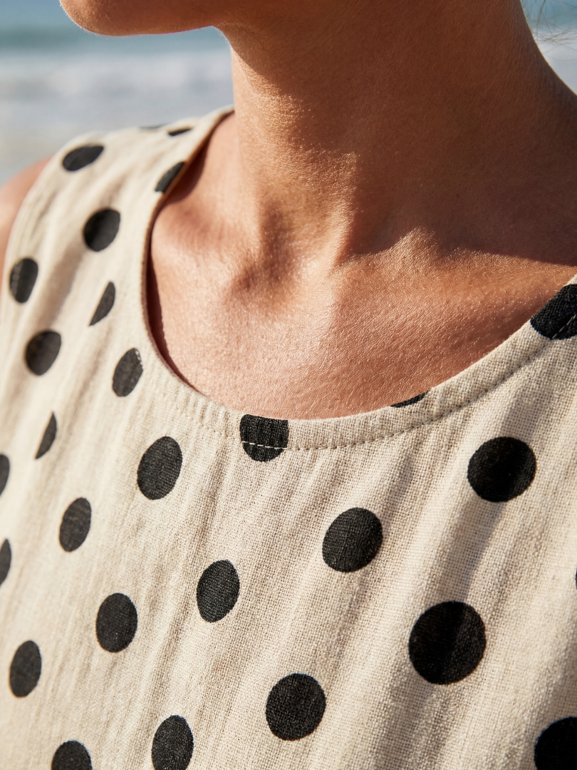 Kristie | Garden Dot Midi Dress