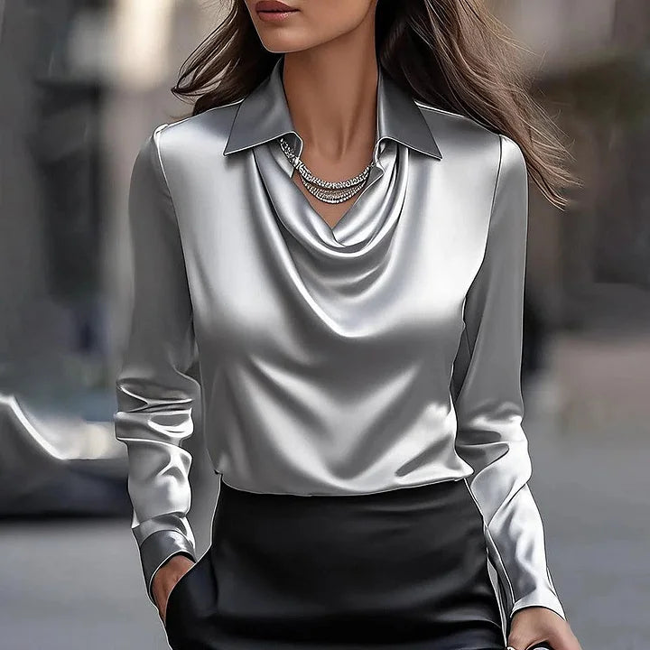 Loren | Elegant Satin Blouse