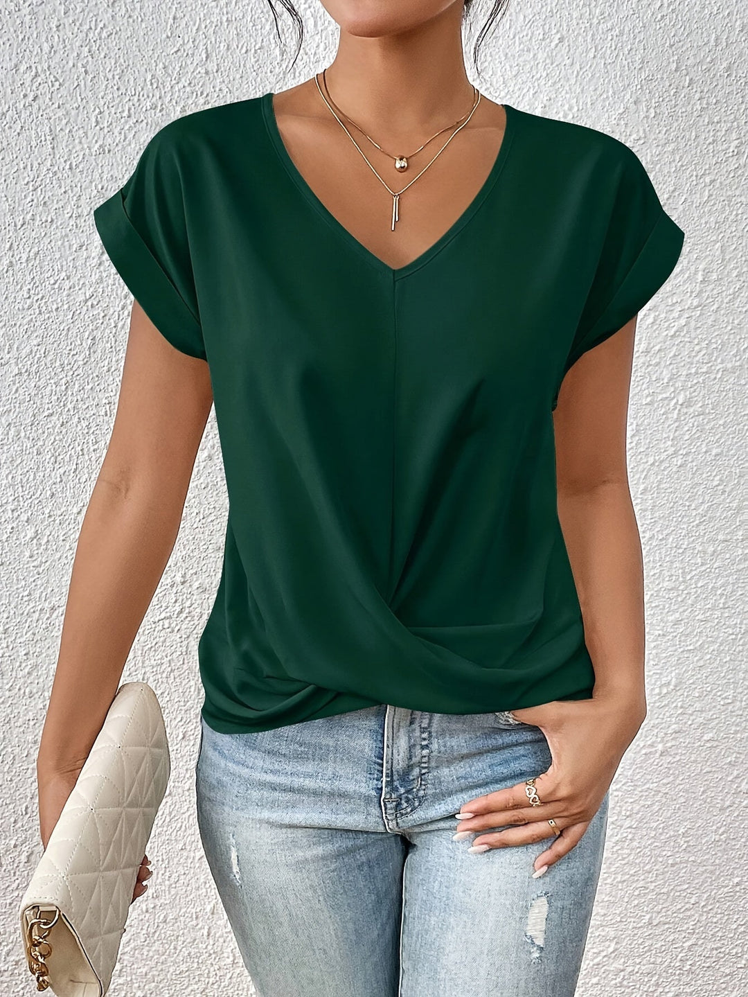 Zoila | The Sweetheart Neckline Casual T-Shirt