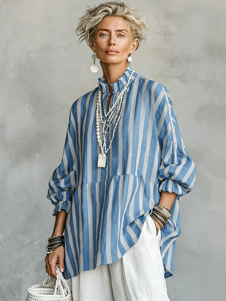 Sutton | Vertical Striped Shirt