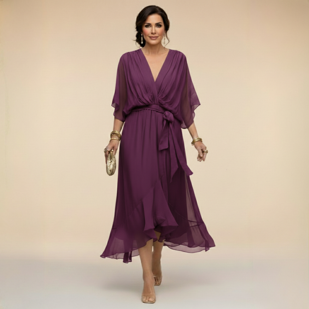 Bianca | Elegant V-Neck Dress