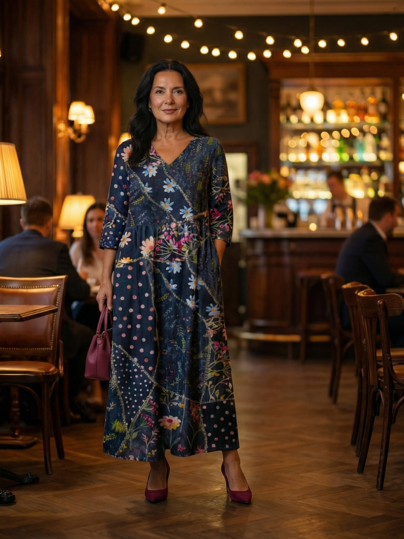 Jenni | Easy Gather Floral Midi Dress