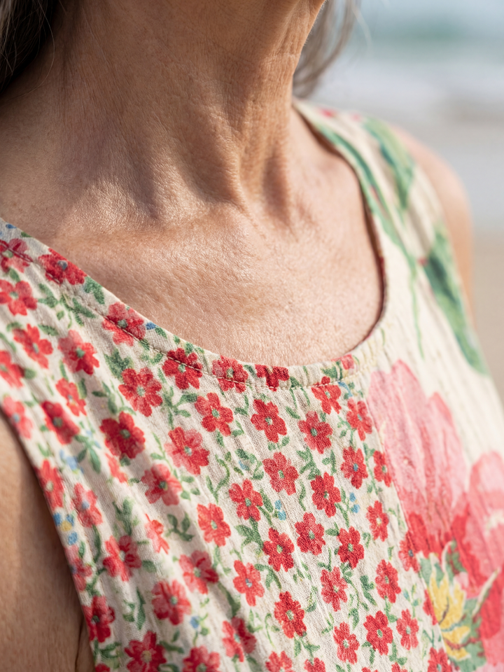 Tami | Coastal Floral Midi Dress