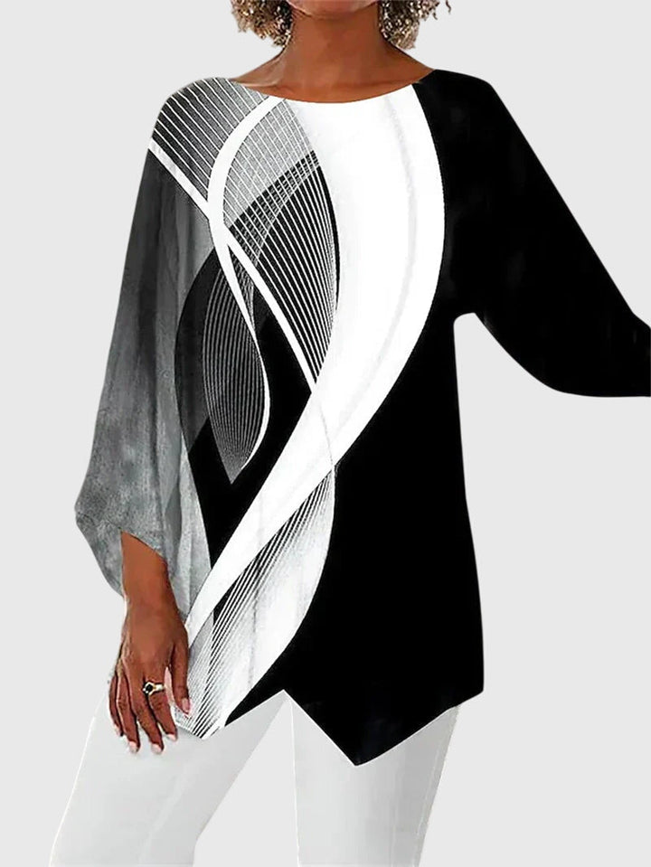 Cris | Elegant Crew Neck Top