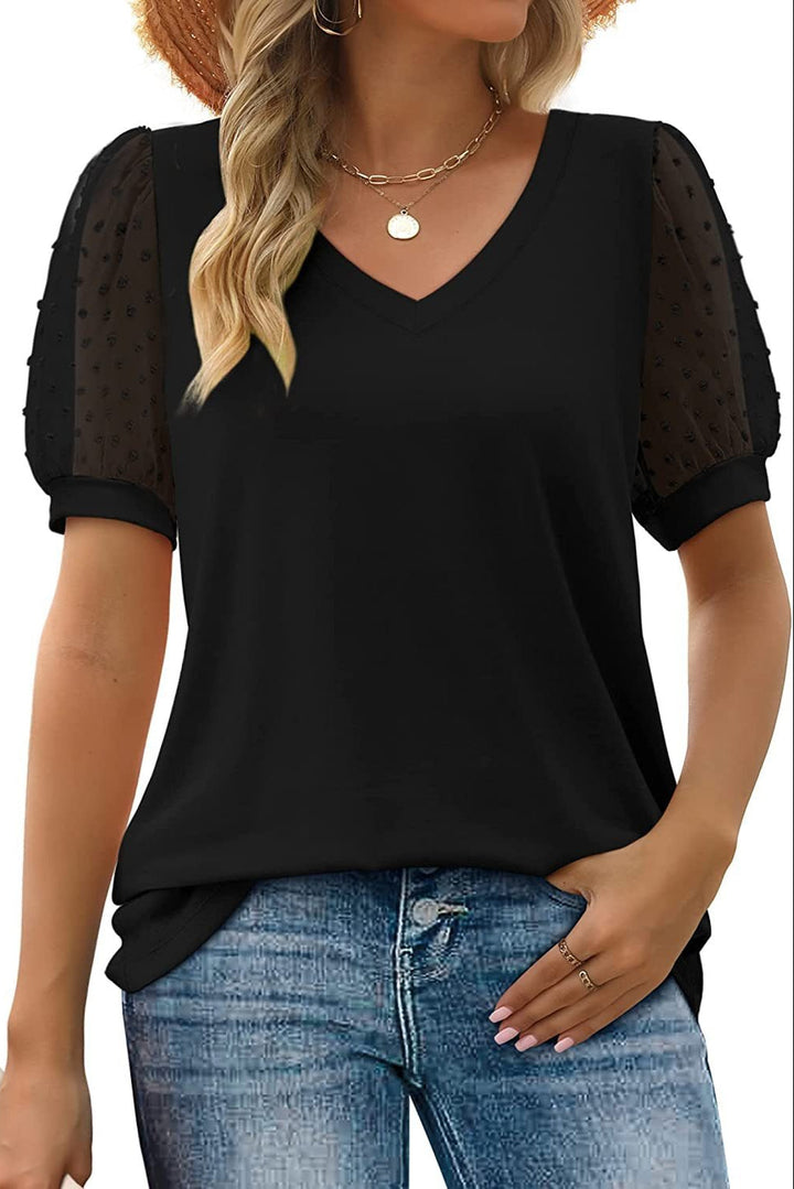 Elvira | Sleek V-Neck Blouse