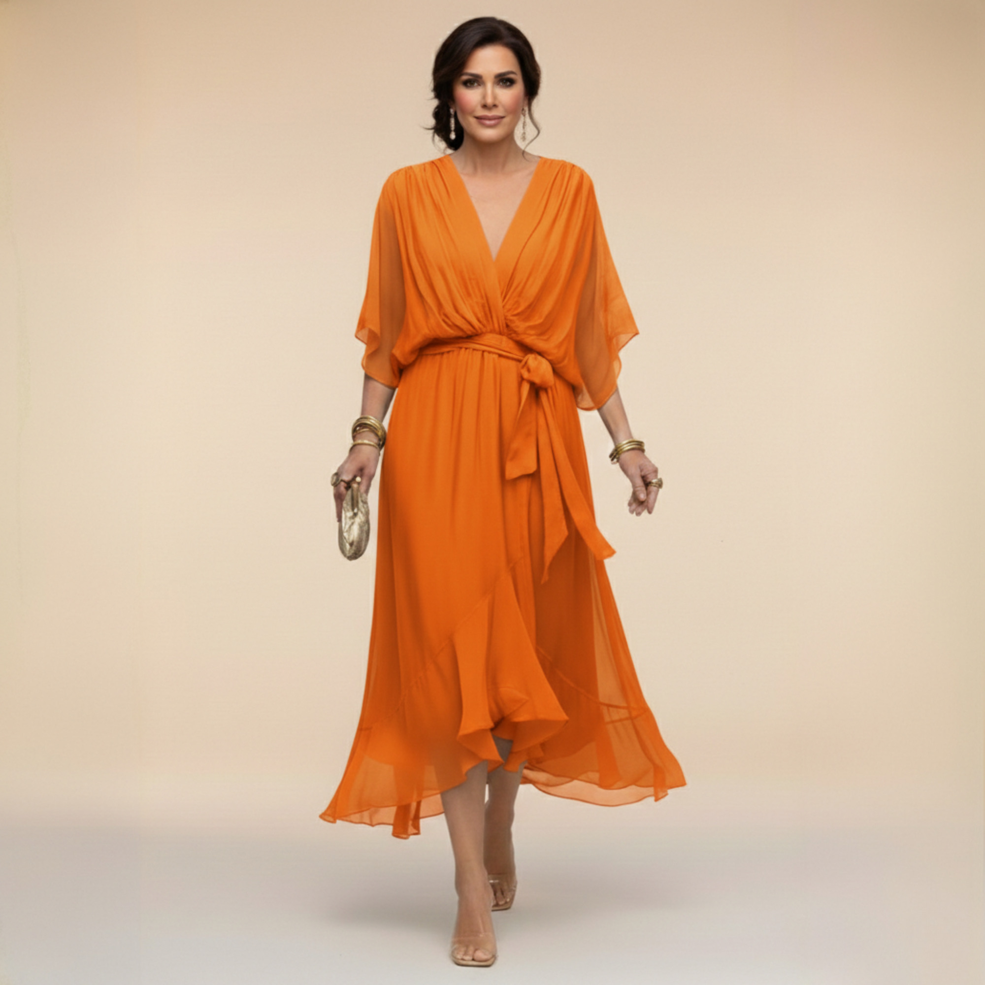 Bianca | Elegant V-Neck Dress