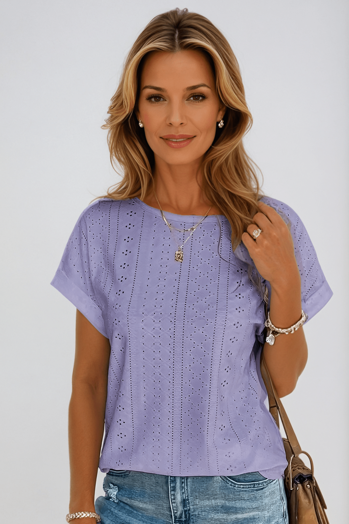 Jodi | Oceanview Eyelet Top