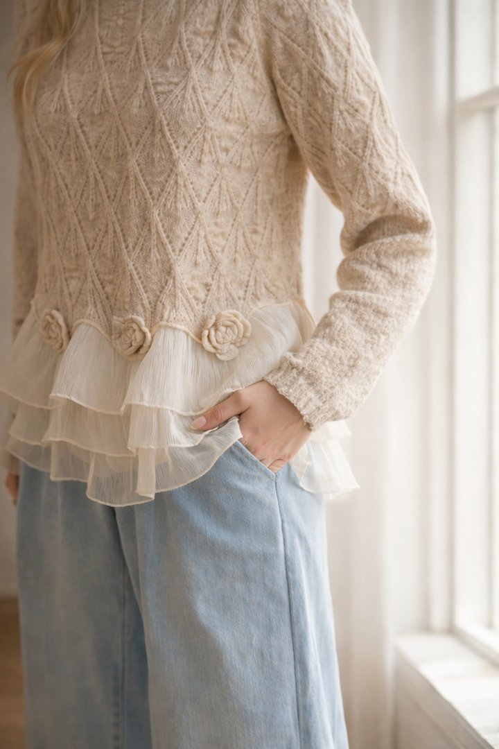 Lizzy | Ruffle Cardigan