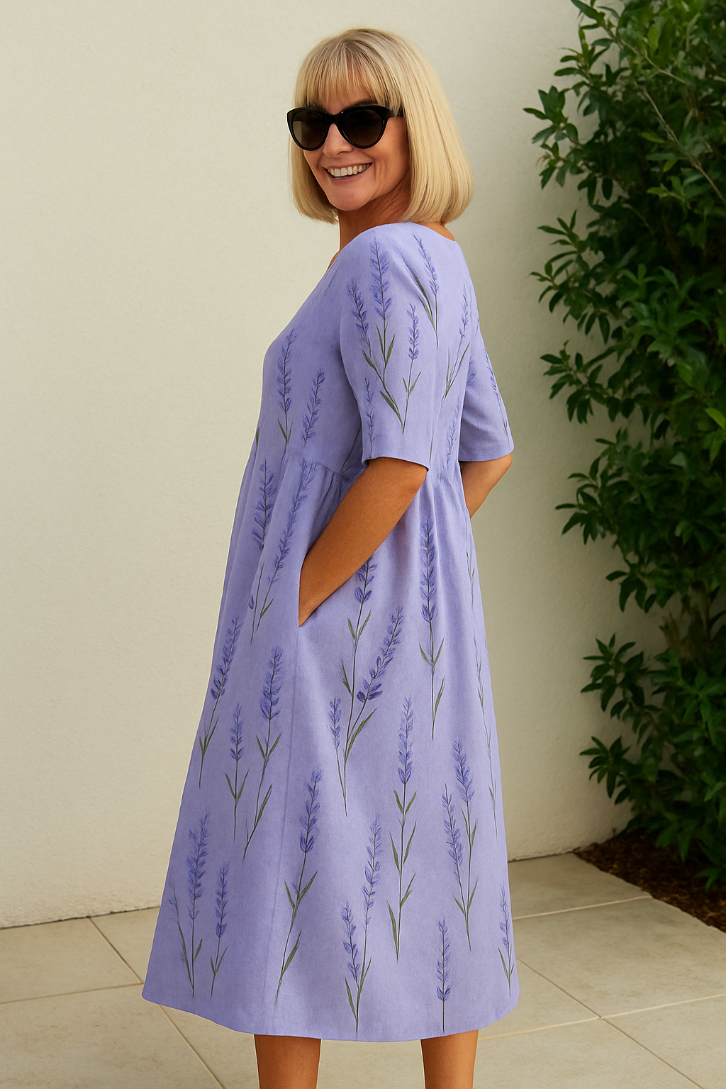 Serena | Relaxed Midi Dress - Effortless Elegance, Everyday Comfort