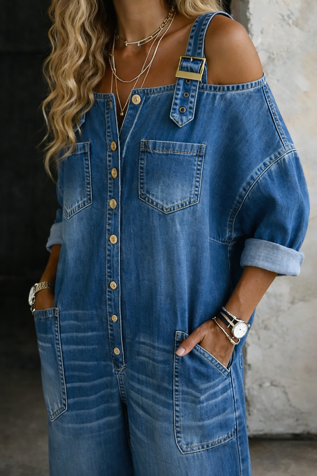 Olivia | Off Shoulder Jumpsuit