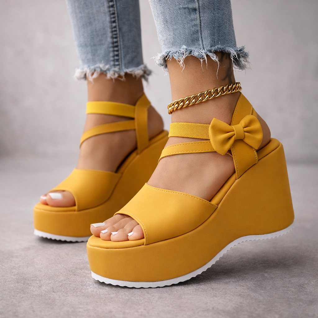 Valeria Bow Wedges