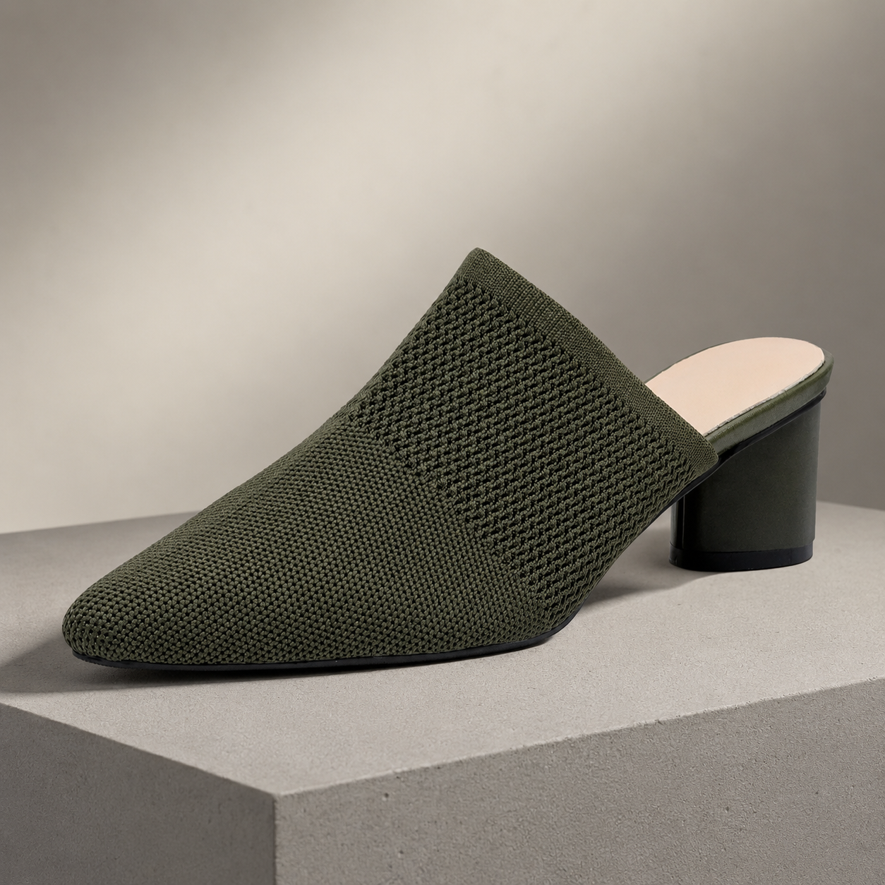Pointed Knit Mules