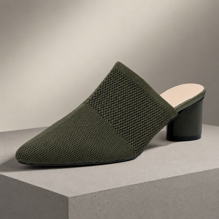 Pointed Knit Mules