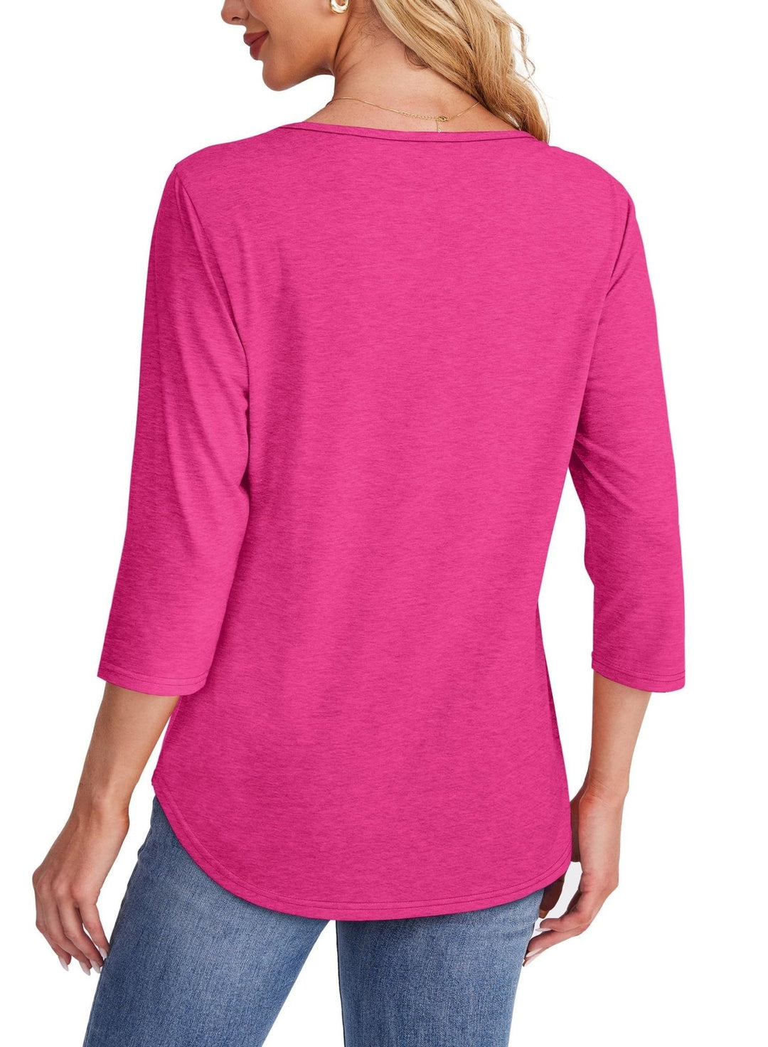 Chrissy | Pleated 3/4 Sleeve Top