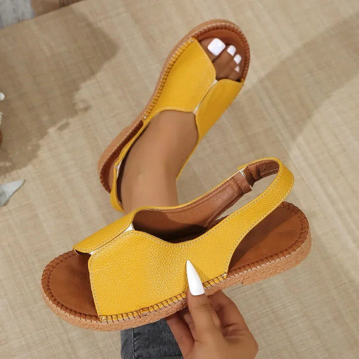 Aurelia Leather Slingbacks