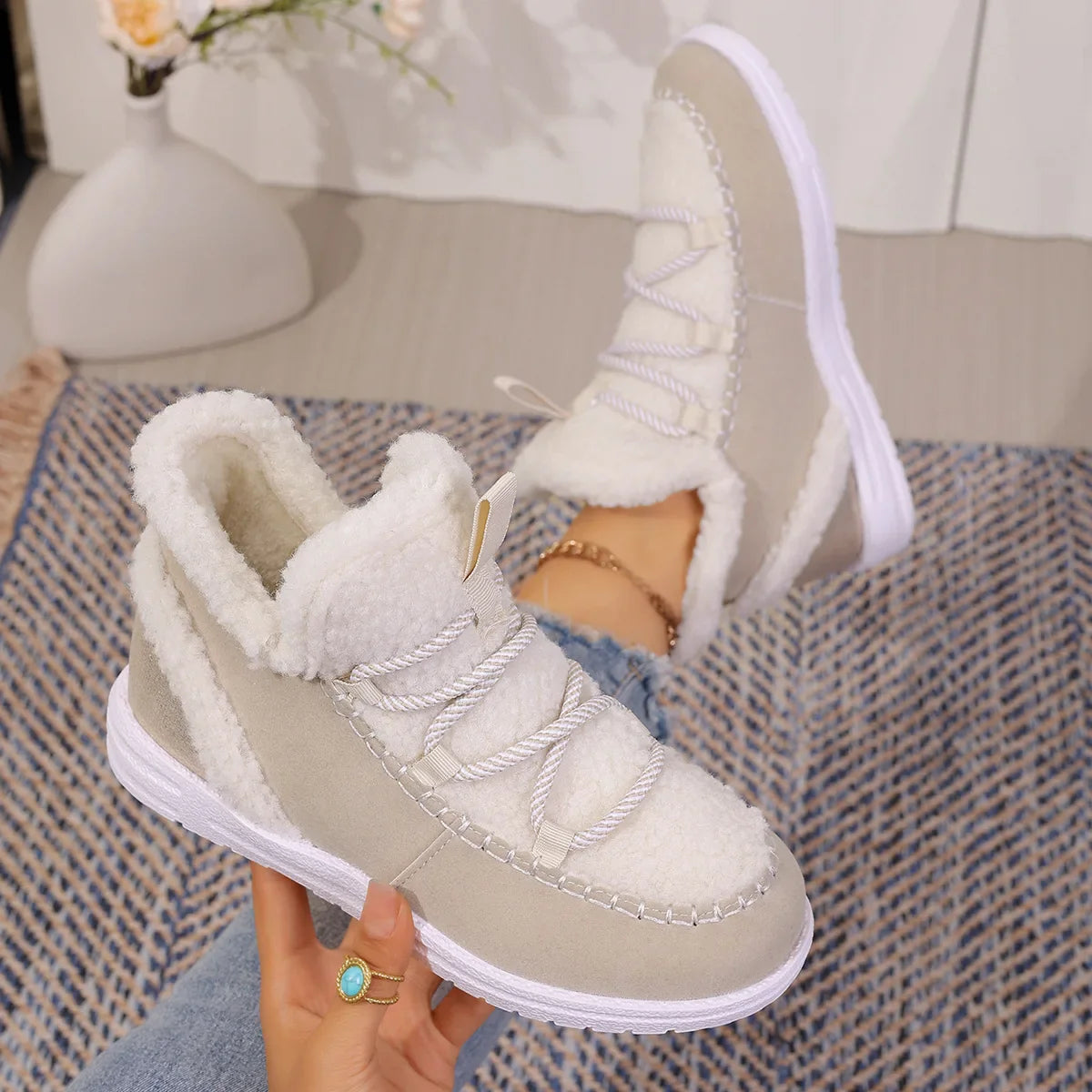 Aspen Shearling Sneaker Boot