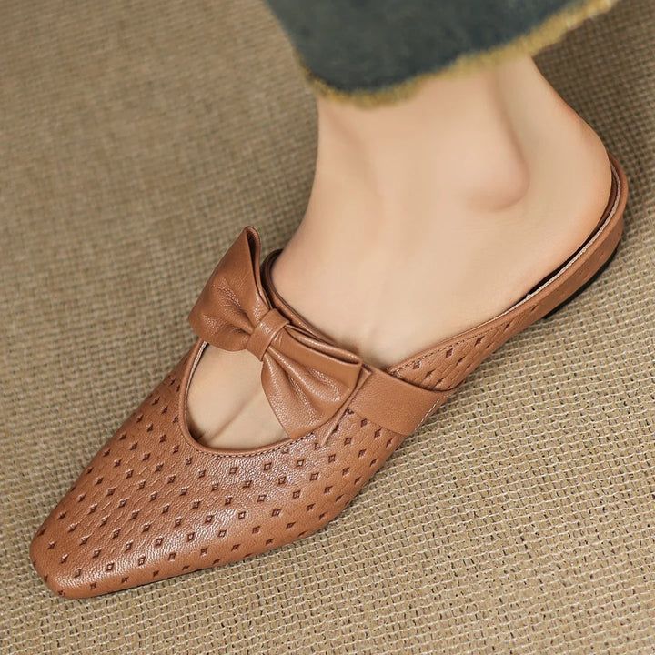 Sienna Woven Bow Mule