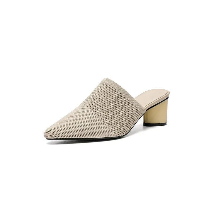 Pointed Knit Mules