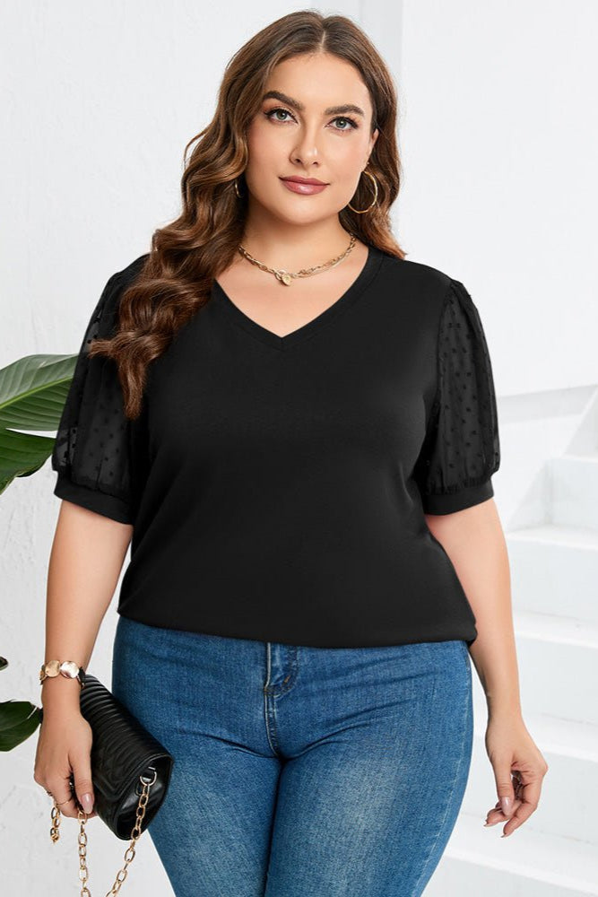 Elvira | Sleek V-Neck Blouse