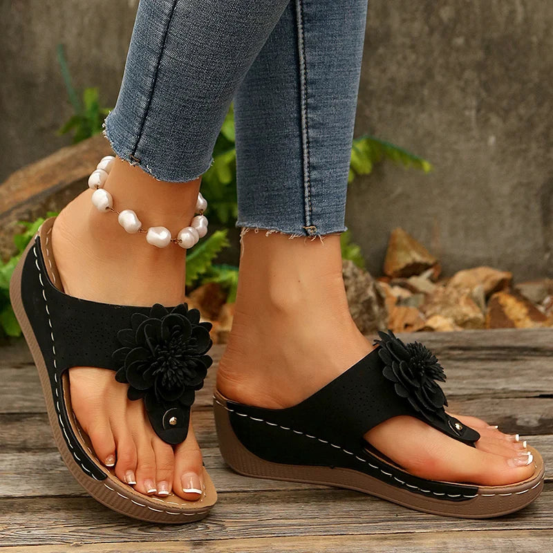 Petal Wedge Sandal