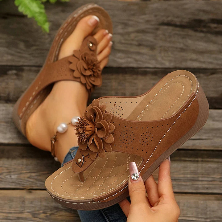 Petal Wedge Sandal