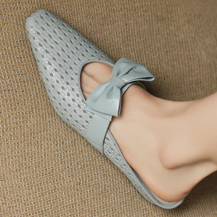 Sienna Woven Bow Mule