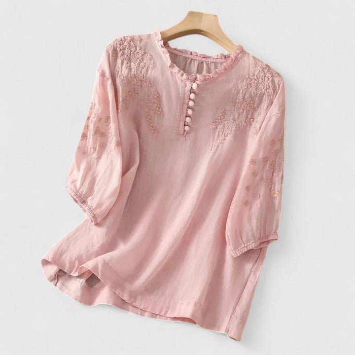 Amparo | Elegant Button-Front Blouse